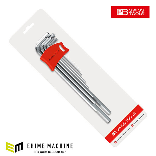 【10月の特価品】日本正規品 PBスイスツールズ ホルダー付六角棒レンチセット ロング (211.DH-10CN)(7610733235742)
