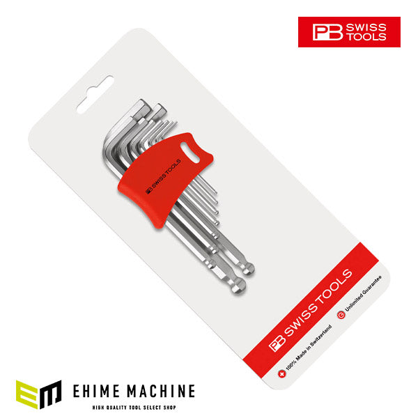 日本正規品 PBスイスツールズ ボール付六角棒レンチセット (212.DH-10CN)(7610733235759)