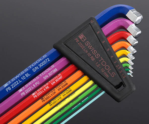 日本正規品 PBスイスツールズ マルチアングルレインボーレンチセット (2222.LH-10RBCN)(7610733283149)