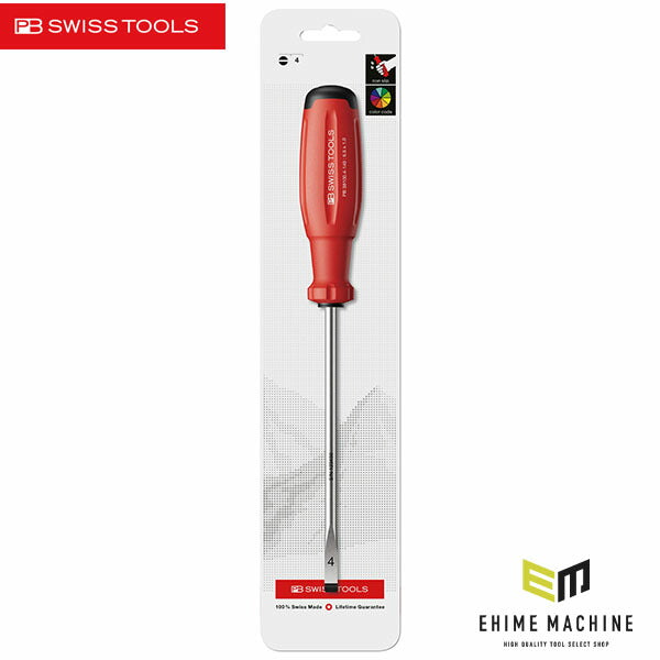 日本正規品 PBスイスツールズ スイスグリップEVO マイナスドライバー 6.5mm 140mm (38100.4-140CN)(7610733297252) 新世代 スイスグリップEVO