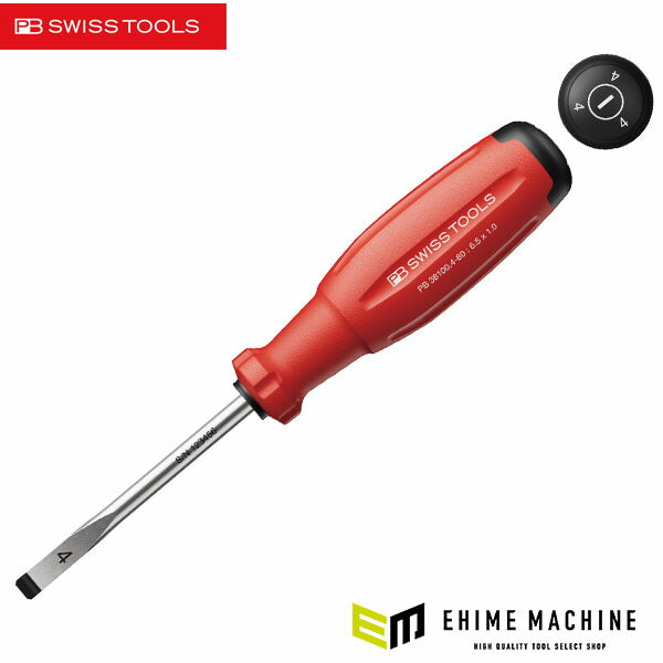 日本正規品 PBスイスツールズ スイスグリップEVO マイナスドライバー 6.5mm 80mm (38100.4-80)(7610733295432) 新世代 スイスグリップEVO