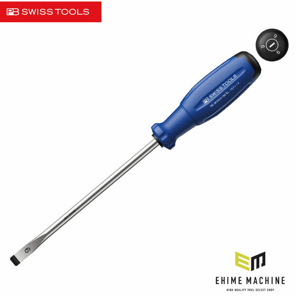 日本正規品 PBスイスツールズ レインボーEVO マイナスドライバー 10mm 180mm 青 (38100.6-180BL)(7610733296781) 新世代 スイスグリップEVO