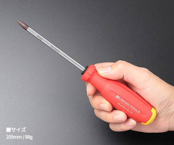日本正規品 PBスイスツールズ 38190.2-100 スイスグリップEVO プラスドライバー (7610733295654) 新世代 スイスグリップEVO