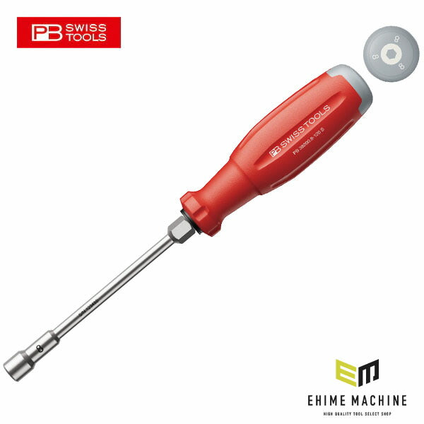 日本正規品 PBスイスツールズ 38200.8-120S スイスグリップEVO ナットドライバー 根元六角 (7610733295906) 新世代 スイスグリップEVO