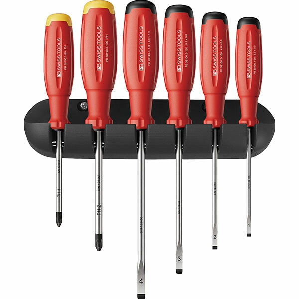 日本正規品 PBスイスツールズ スイスグリップEVO ドライバーセット (+・-) ホルダー付/外箱付 (38244.HCBB)(7610733296644) 新世代 スイスグリップEVO