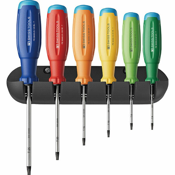 日本正規品 PBスイスツールズ レインボーEVO TXドライバーセット(BOX) 6本組 (38440.HRBCBB)(7610733297009) 新世代 スイスグリップEVO