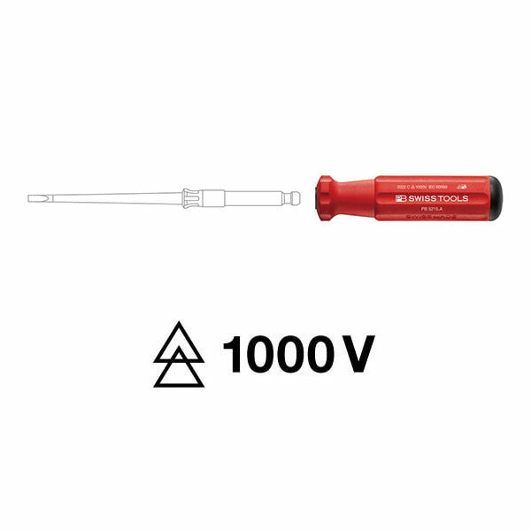 日本正規品 PBスイスツールズ 差替式絶縁ドライバーハンドル (5215.A)(7610733287772)