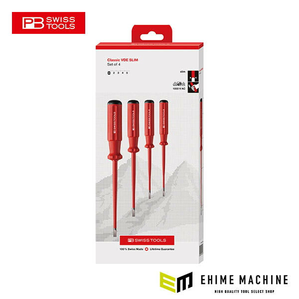 日本正規品 PBスイスツールズ エレクトロ絶縁スリムドライバーセット(BOX) (5538.SLCBB)(7610733280148)