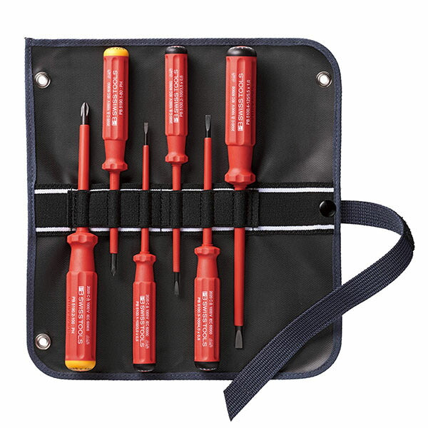 日本正規品 PBスイスツールズ エレクトロ絶縁ドライバーセット 6本組 (5542.SUGY)(7610733284801)