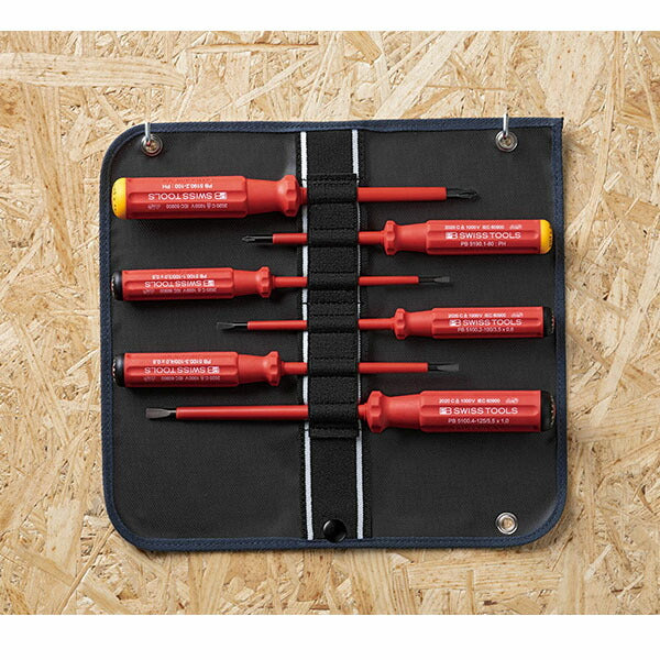 日本正規品 PBスイスツールズ エレクトロ絶縁ドライバーセット 6本組 (5542.SUGY)(7610733284801)