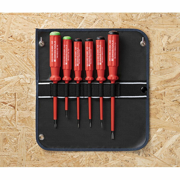 日本正規品 PBスイスツールズ エレクトロ絶縁ドライバーセット 6本組 (5543.SUGY)(7610733284818)