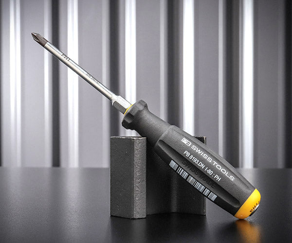 日本正規品 PBスイスツールズ スイスグリップ貫通式ドライバー プラスNo.1 #1 (8193.DN1-80) (7610733286430)