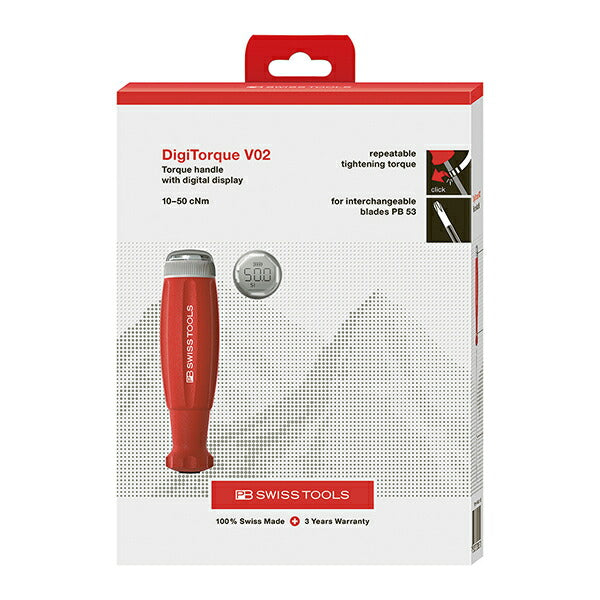 日本正規品 PBスイスツールズ デジタルトルクハンドルV02 (9318.A10-50JCBB)(7610733288960)