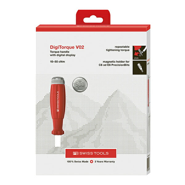 日本正規品 PBスイスツールズ デジタルトルクハンドルV02 (9318.M10-50JCBB)(7610733288977)