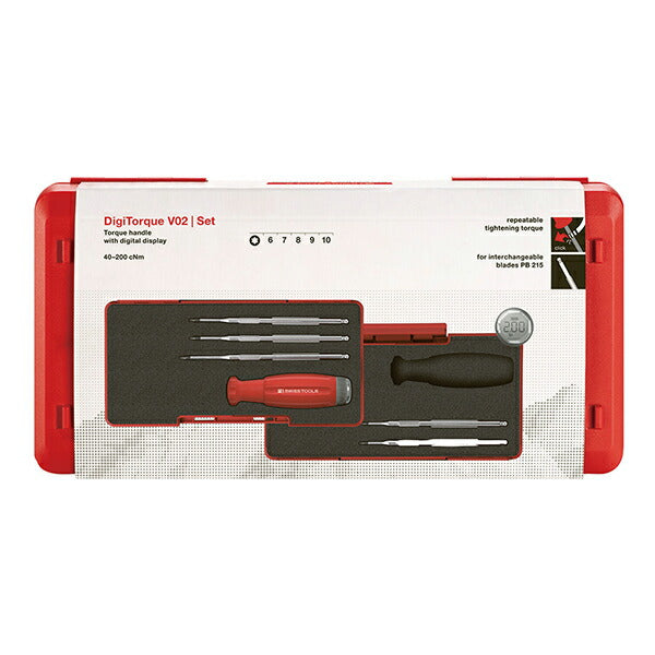 日本正規品 PBスイスツールズ デジタルトルクハンドルセットV02 (9320.SETA1JCBB)(7610733289035)