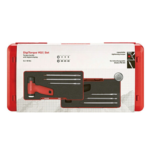 日本正規品 PBスイスツールズ デジタルトルクハンドルセットV02 (9325.SETA1JCBB)(7610733289073)