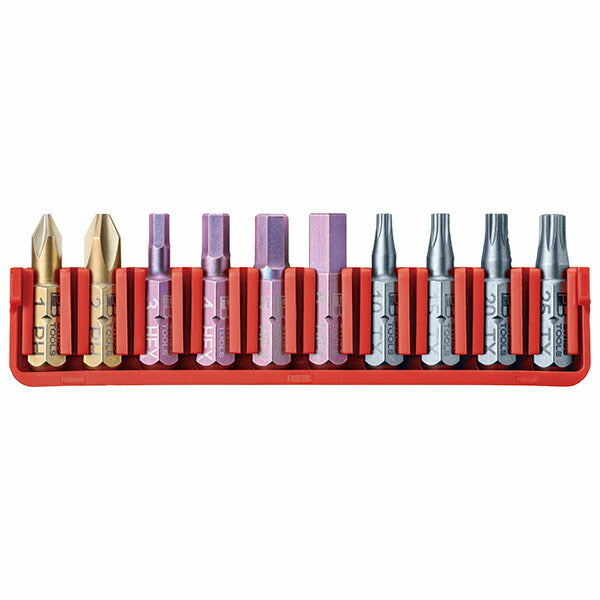 日本正規品 PBスイスツールズ ドライバービット10本組セット ビットホルダー (C6.700CN)(7610733293575)