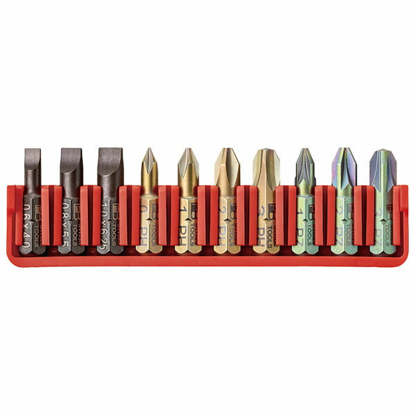 日本正規品 PBスイスツールズ ドライバービット10本組セット ビットホルダー (C6.701CN)(7610733293582)