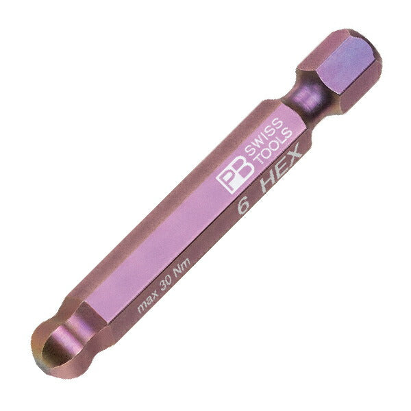 日本正規品 PBスイスツールズ ボールポイントビット 6mm 六角穴用 (E6.212/6)(7610733293032)