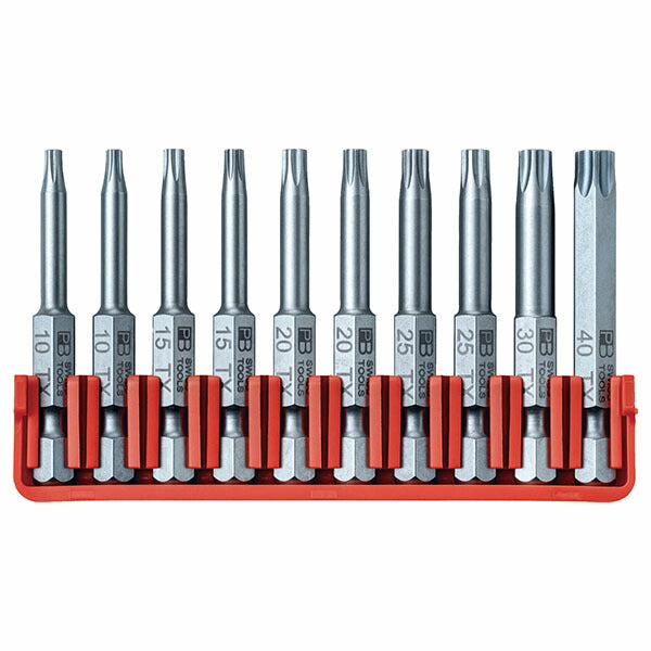 日本正規品 PBスイスツールズ 段付キビット10本組セット ビットホルダー付 (E6.705CN)(7610733293773)