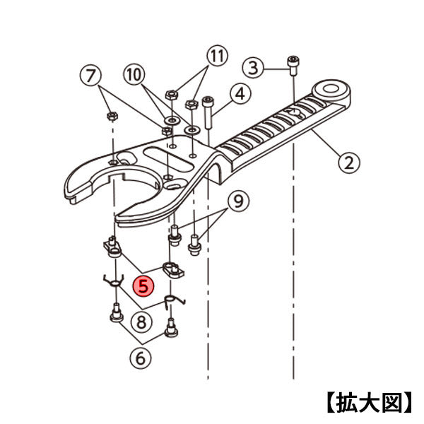 KTC ラチェットパイプカッター用 クロウ PCR2-35-5
