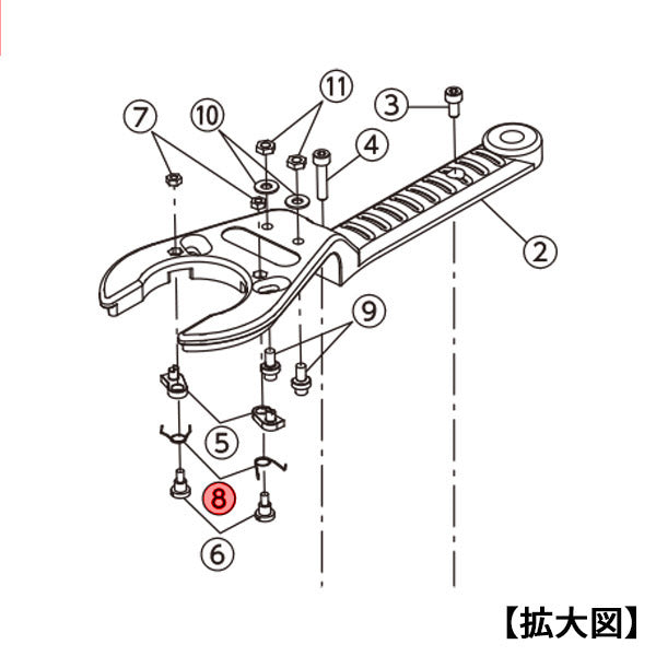 KTC ラチェットパイプカッター用 ネジリバネA PCR2-35-8