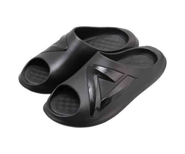 PEAK 歩行時はふわふわ 走ると硬い高反発力ソールに変化するサンダル ピークタイチスライド TS-03 オールブラック 万能サンダル