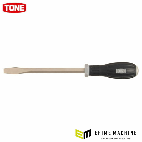 TONE パワーグリップ割柄ドライバー 貫通 マイナス 1.2×10mm 軸長167mm 全長275mm (PGYMD-150)(4953488391923) トネ