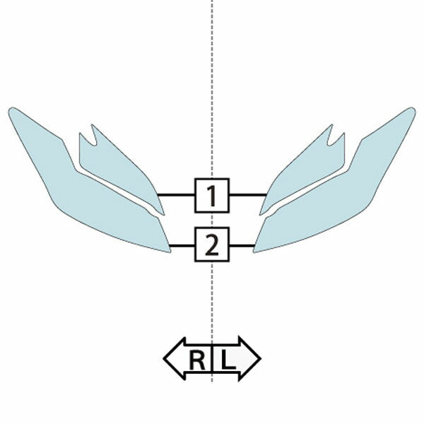 カット済みヘッドライトプロテクションフィルム トヨタ プリウス PHV (H24.1-H25.8) (ZVW35型) (L) (PH0135M1205A0SA)