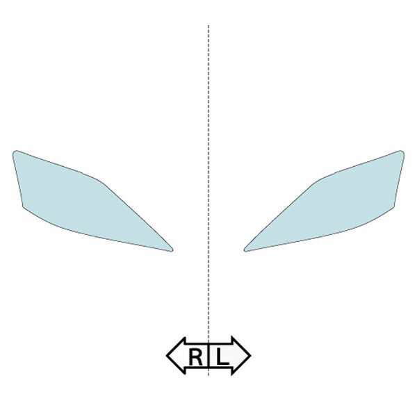 カット済みヘッドライトプロテクションフィルム レクサス IS C (H22.8-H26.5) (GSE20型/GSE21型) (PH0203U1005A0SA)