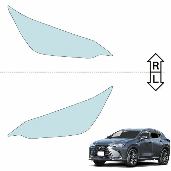 カット済みヘッドライトプロテクションフィルム レクサス NX (R3.10-) (TAZA25型/AAZH20型/AAZH25型/AAZH26型/AAZA20型/AAZA25型) (PH0204K2105A0SA)