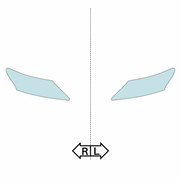 カット済みヘッドライトプロテクションフィルム レクサス HS (H25.1-H27.7) (ANF10型) (PH0207B1305A0SA)