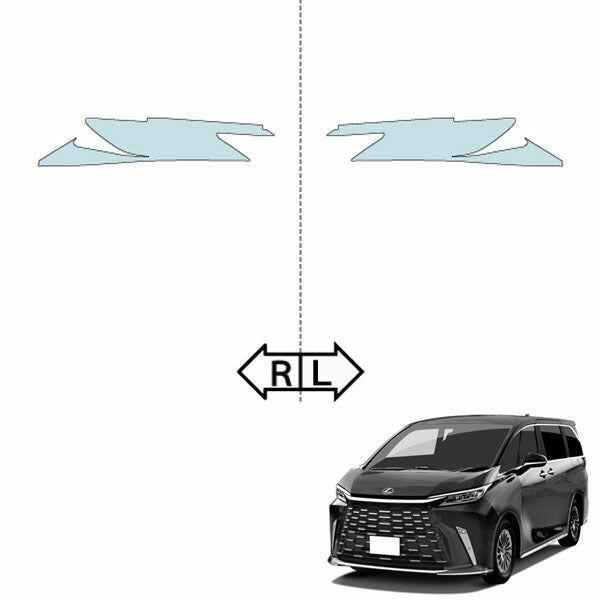 カット済みヘッドライトプロテクションフィルム レクサス LM (R5.12-) (TAWH15W型) (LM500h【EXECUTIVE】) (PH0238J2305A0SA)