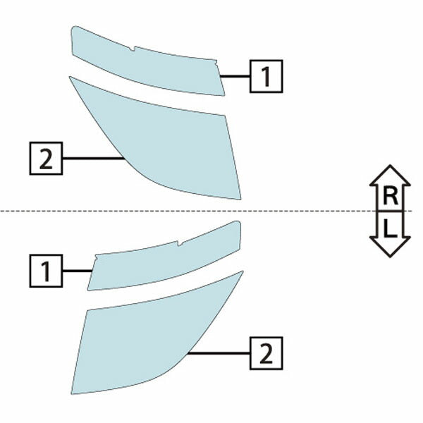 カット済みヘッドライトプロテクションフィルム 日産 エルグランド (H14.5-H16.7) (E51型/NE51型) (V/VG/X/XL/ハイウェイスター/ライダー/ライダーS) (PH0303J0205A0SA)