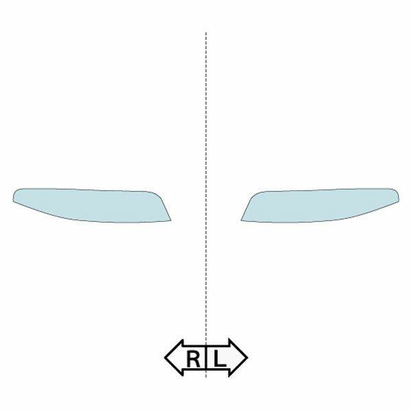 カット済みヘッドライトプロテクションフィルム 日産 スカイライン クーペ (H5.8-H7.12) (HR33型/ER33型/ECR33型/ENR33型) (GTS) (PH0311CA305A0SA)