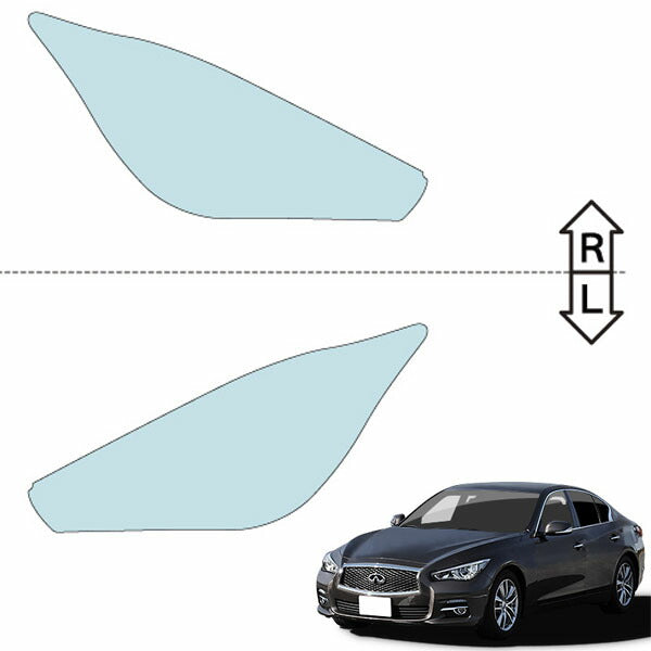 カット済みヘッドライトプロテクションフィルム 日産 スカイライン ハイブリッド (H28.4-H29.11) (HV37型/HNV37型) (PH0311L1605A0SA)
