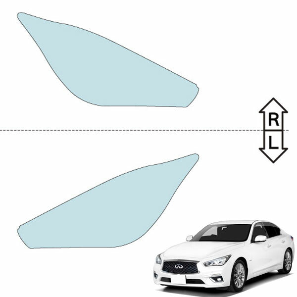 カット済みヘッドライトプロテクションフィルム 日産 スカイライン ハイブリッド (H29.12-R1.8) (HV37型/HNV37型) (PH0311L1705A0SA)