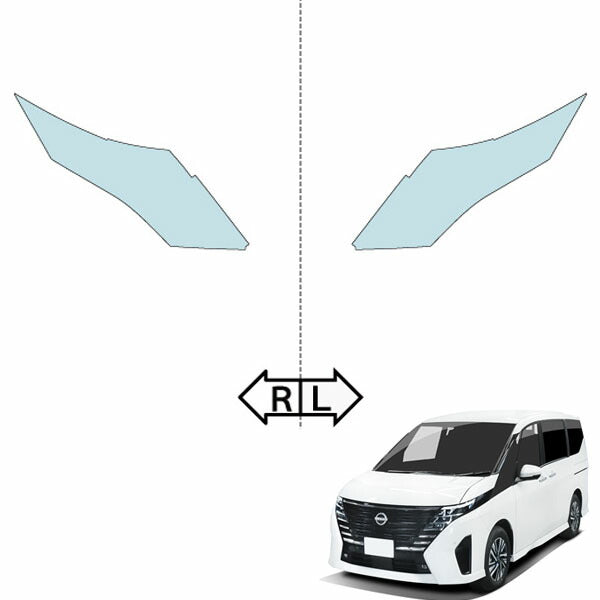 カット済みヘッドライトプロテクションフィルム 日産 セレナ (R4.12-) (C28型/FC28型) (X/XV/ハイウェイスターV) (PH0314J2205A0SA)