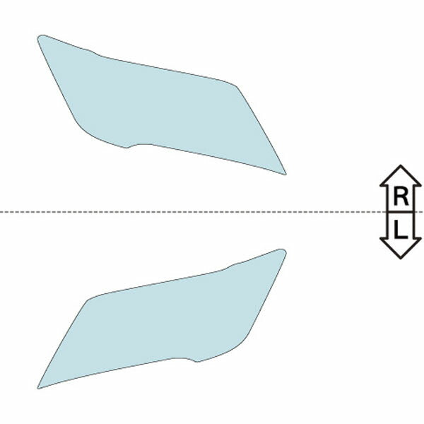 カット済みヘッドライトプロテクションフィルム 日産 セレナ ハイブリッド (H24.8-H25.11) (C26型) (PH0314L1205A0SA)