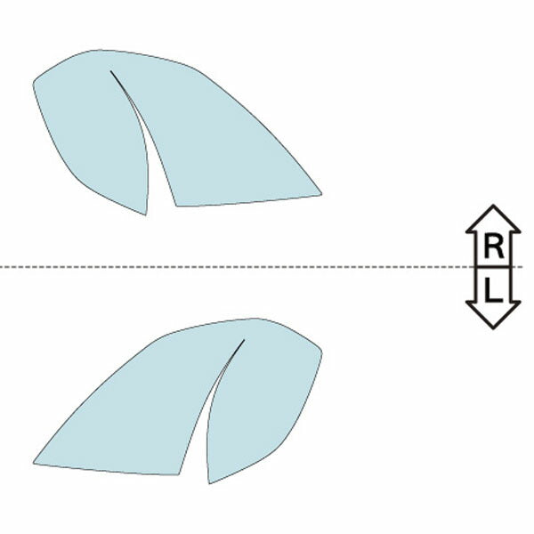 カット済みヘッドライトプロテクションフィルム 日産 ティアナ (H15.2-H17.11) (J31型/TNJ31型/PJ31型) (PH0315B0305A0SA)