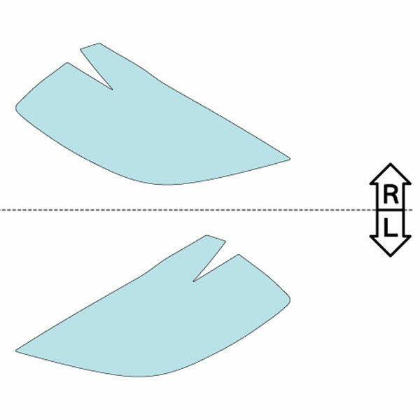 カット済みヘッドライトプロテクションフィルム 日産 ティーダ ラティオ (H16.10-H19.12) (SC11型/SNC11型/SJC11型) (PH0316B0405A0SA)