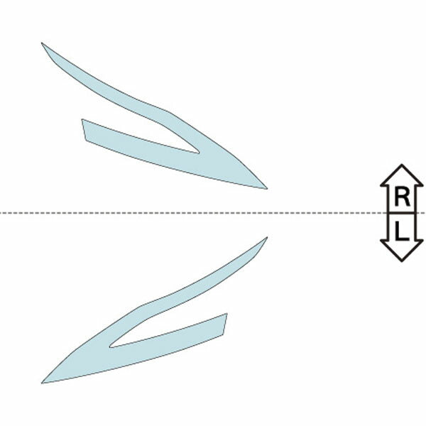 カット済みヘッドライトプロテクションフィルム 日産 キャッシュカイ (R3-) (Base) (PH0318K2105A0SA)