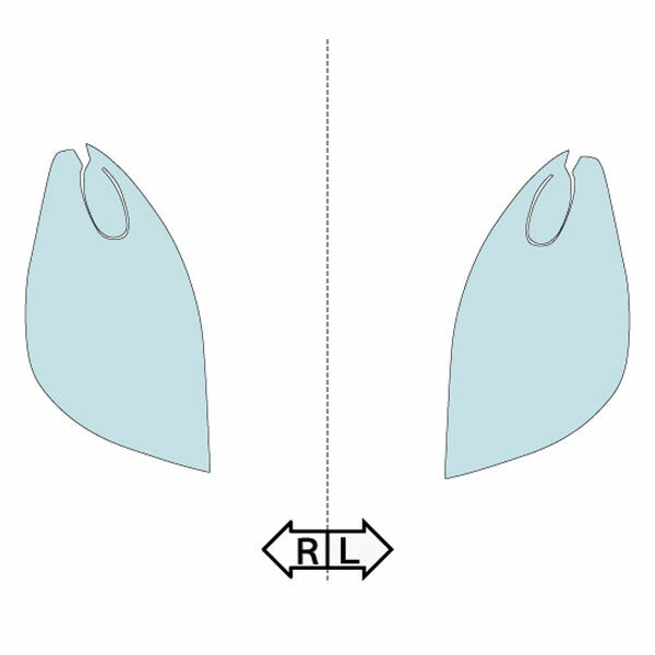 カット済みヘッドライトプロテクションフィルム 日産 ノート (H17.1-H19.12) (E11型/NE11型) (15S/15M/15E/15RX/ライダー) (PH0319H0505A0SA)