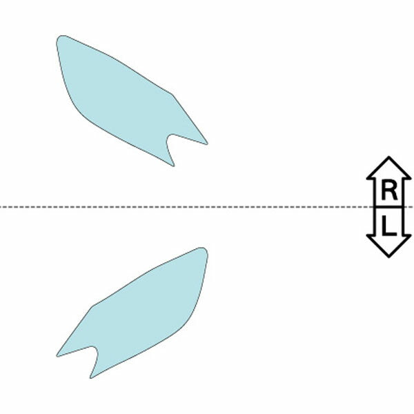 カット済みヘッドライトプロテクションフィルム 日産 ノート (H26.10-H27.6) (E12型) (S/X/MEDALIST/AXIS) (PH0319H1405A0SA)