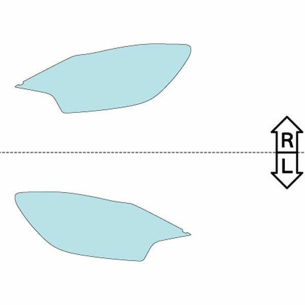 カット済みヘッドライトプロテクションフィルム 日産 ノート (H28.11-H29.8) (E12型/NE12型) (S/X/MEDALIST X/MEDALIST) (PH0319H1605A0SA)
