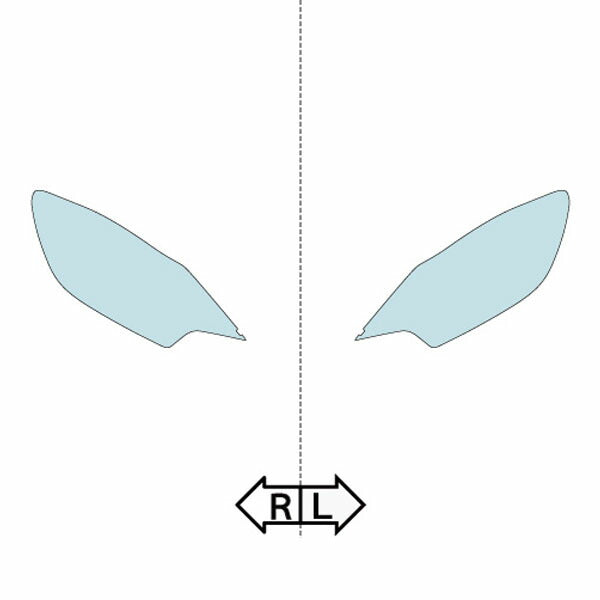 カット済みヘッドライトプロテクションフィルム 日産 ノート (H29.9-R2.11) (E12型/NE12型) (S/X/MEDALIST) (PH0319H1705A0SA)