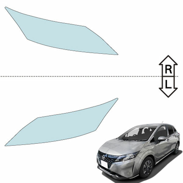 カット済みヘッドライトプロテクションフィルム 日産 ノート e-POWER (R2.12-R5.12) (E13型) (X/S/F) (PH0319M2005A0SA)