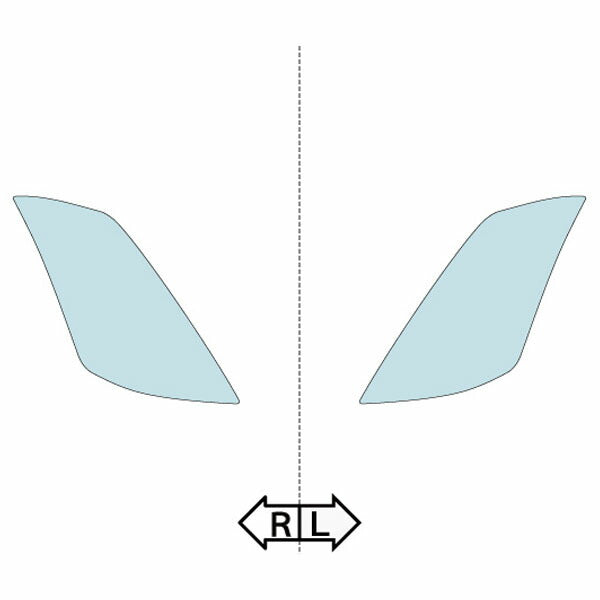 カット済みヘッドライトプロテクションフィルム 日産 フェアレディZ (H14.7-H17.8) (Z33型) (Base/Version S/Version T) (PH0322C0205A0SA)