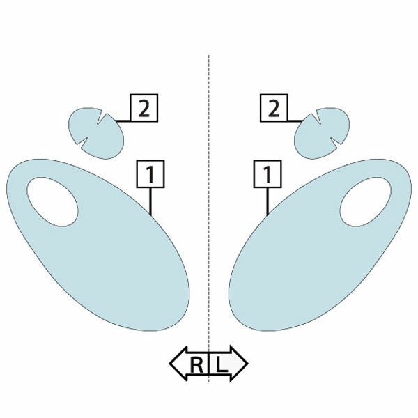 カット済みヘッドライトプロテクションフィルム 日産 マーチ (H14.3-H17.7) (K12型/AK12型/BK12型/BNK12型) (PH0325A0205A0SA)