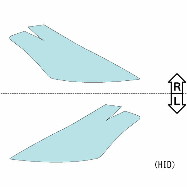 カット済みヘッドライトプロテクションフィルム 日産 ムラーノ (H16.9-H20.8) (TZ50型/PZ50型) (250XL/350XV) (PH0327K0405A0SA)